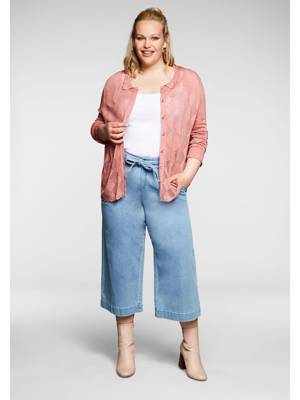 sheego Strickjacke Strickjacken altrosa SE7409