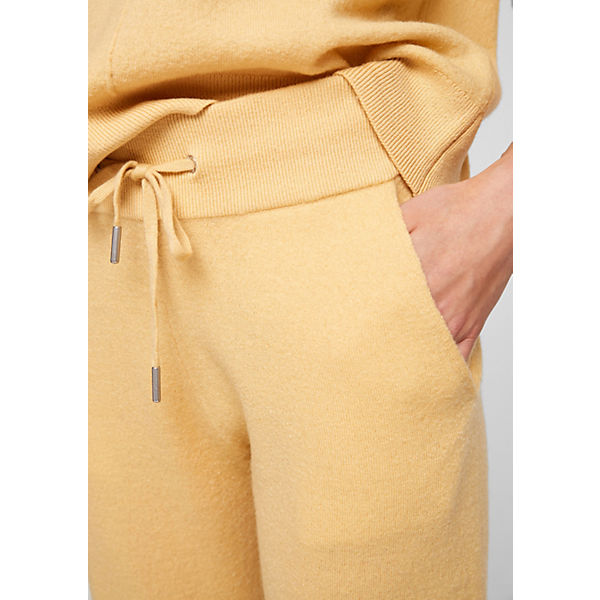 Bekleidung Jogginghosen s.Oliver Jogpants aus Wolle Jogginghosen gelb