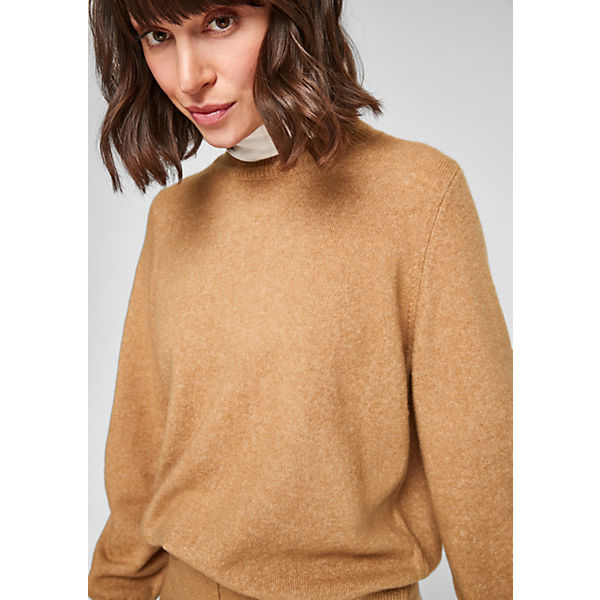 Bekleidung Pullover s.Oliver Wollpullover mit weiten Ärmeln Pullover braun