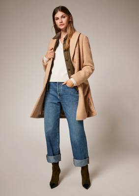 comma casual identity Pullover mit Strickmuster Pullover beige SE9740