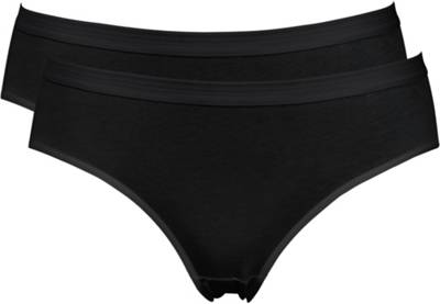 Erwin Müller Slip 2er-Pack Baumwolle Single-Jersey schwarz