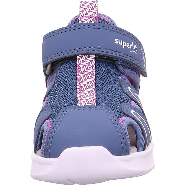 Schuhe Klassische Sandalen superfit Baby Sandalen WAVE WMS Weite M4 für Mädchen blau/lila