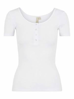 pieces Shirt Kitte weiß