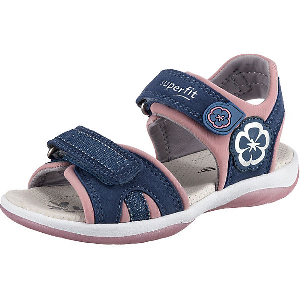 Schuhe Klassische Sandalen superfit Sandalen SUNNY WMS Weite M4 für Mädchen blau-kombi