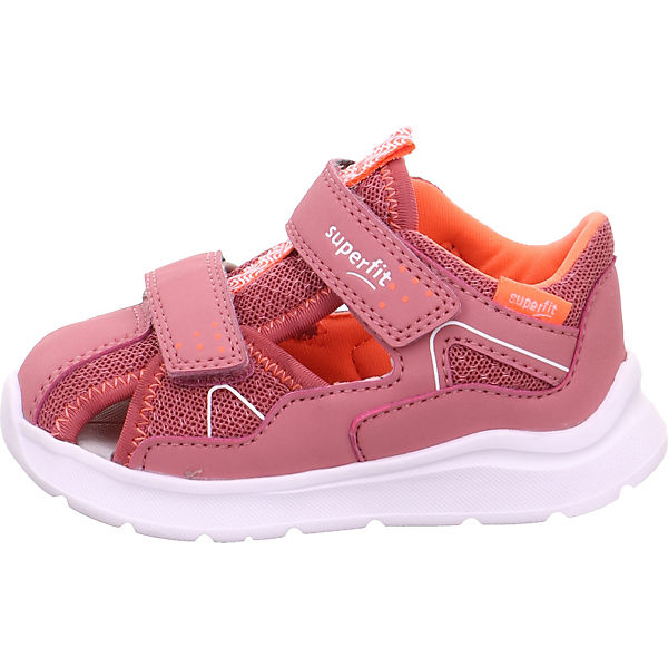 Schuhe Klassische Sandalen superfit Baby Sandalen WAVE WMS Weite M4 für Mädchen pink-kombi