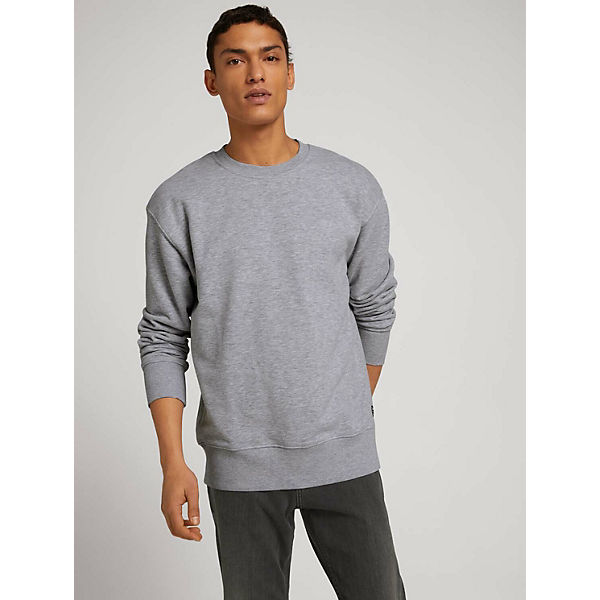 Bekleidung Sweatshirts TOM TAILOR Denim Strick & Sweatshirts Strukturierter Pullover aus Bio Baumwolle Sweatshirts stein