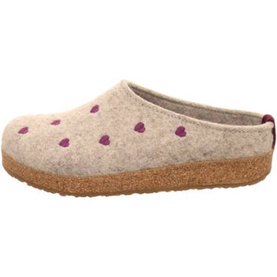 HAFLINGER Cuoricini Pantoletten grau-kombi UR7125