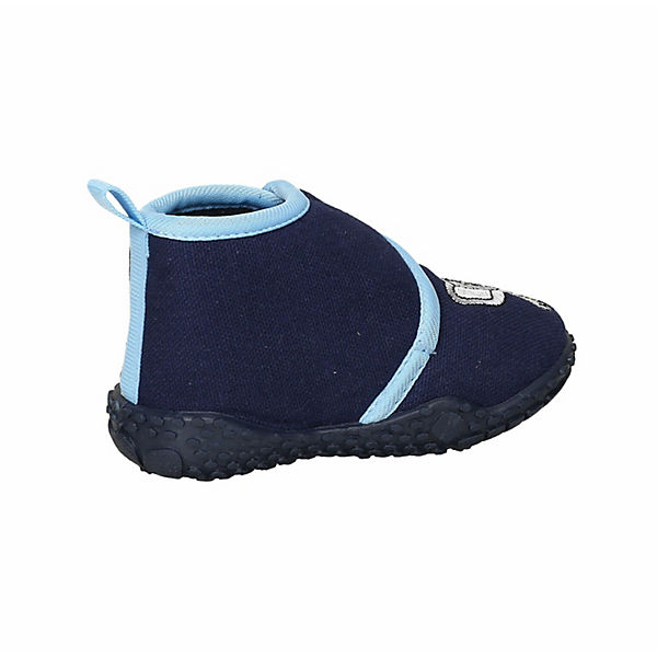 Schuhe Geschlossene Hausschuhe Playshoes Hausschuh Elefant Hausschuhe für Jungen dunkelblau
