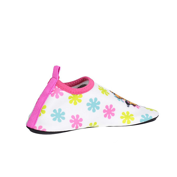 Schuhe Aquaschuhe Playshoes Barfuß-Schuh DIE MAUS Blumen Badeschuhe für Mädchen rosa/weiß