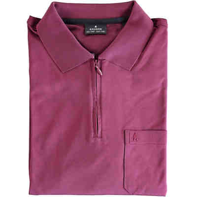 Softknit-Poloshirt Langarm mit Zip Poloshirts