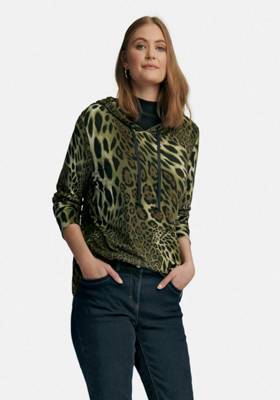 EMILIA LAY Langarmshirt viscose Langarmshirts schwarz