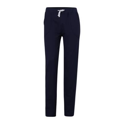 TOM TAILOR Damen Sweathose Jerseyhose lang einfarbig Softbundhosen blau