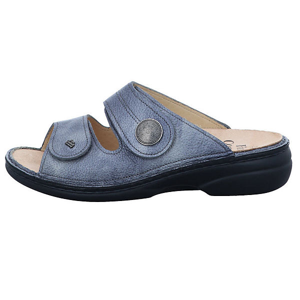 Schuhe Klassische Pantoletten Finn Comfort Pantolette Sansibar Pantoletten silber Schuhe Klassische Pantoletten Finn Comfort Pantolette Sansibar Pantoletten silber