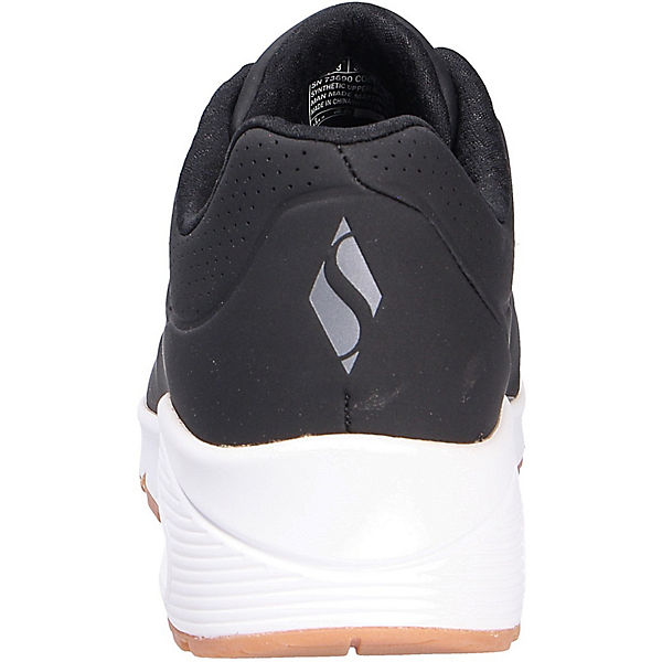Schuhe Sneakers Low SKECHERS Uno Stand On Air Sneakers Low schwarz/weiß