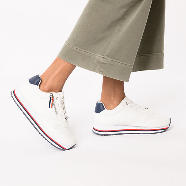 Schuhe Sneakers Low Inselhauptstadt Chunky Insel Sneakers mit Zip weiß Schuhe Sneakers Low Inselhauptstadt Chunky Insel Sneakers mit Zip weiß