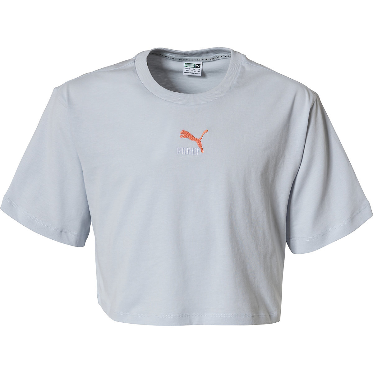 PUMA T-Shirt GRL CROPPED für Mädchen hellgrau PUMA T-Shirt GRL CROPPED für Mädchen hellgrau