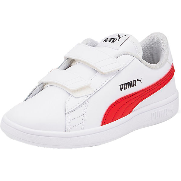 Schuhe Sneakers Low PUMA Kinder Sneakers Low PUMA SMASH V2 L V PS weiß-kombi