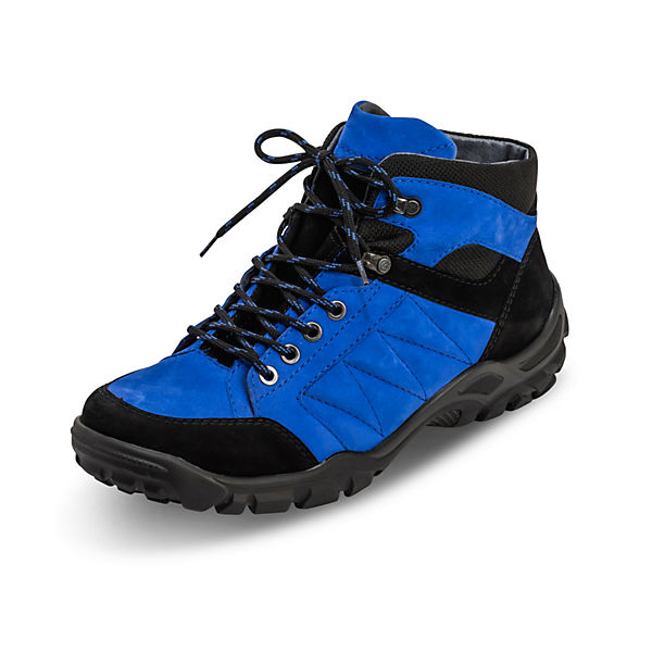 Schuhe Trekkingschuhe vitaform Trekkingstiefelette Nubukleder Formstark blau