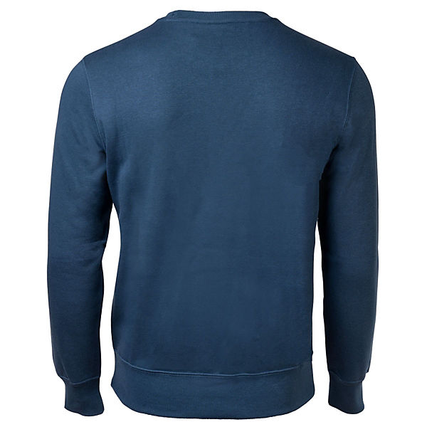 Bekleidung Sweatshirts Champion Herren Sweatshirt - Pullover Logo-Stick langarm uni Sweatshirts blau