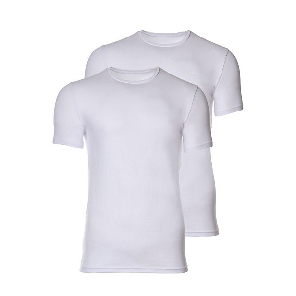 Herren Unterhemd, 2er Pack - T-Shirt, Rundhals, Halbarm, Modal Cotton Stretch T-Shirts