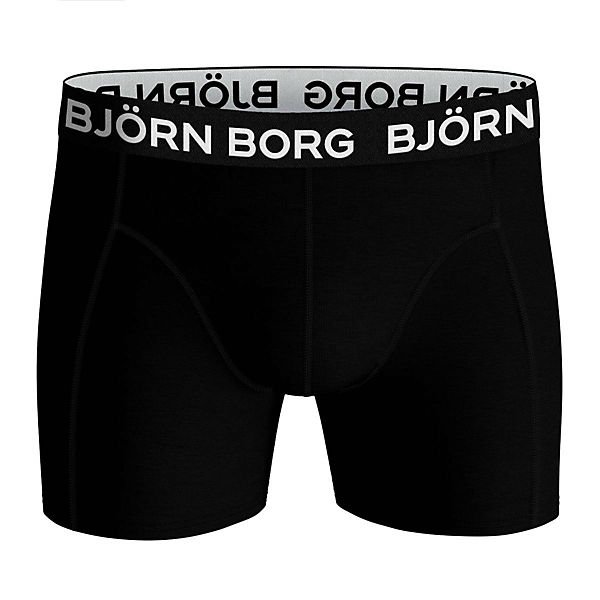 Bekleidung Boxershorts BJÖRN BORG Herren Boxershorts 3er Pack - Pants Cotton Stretch Logobund Boxershorts schwarz