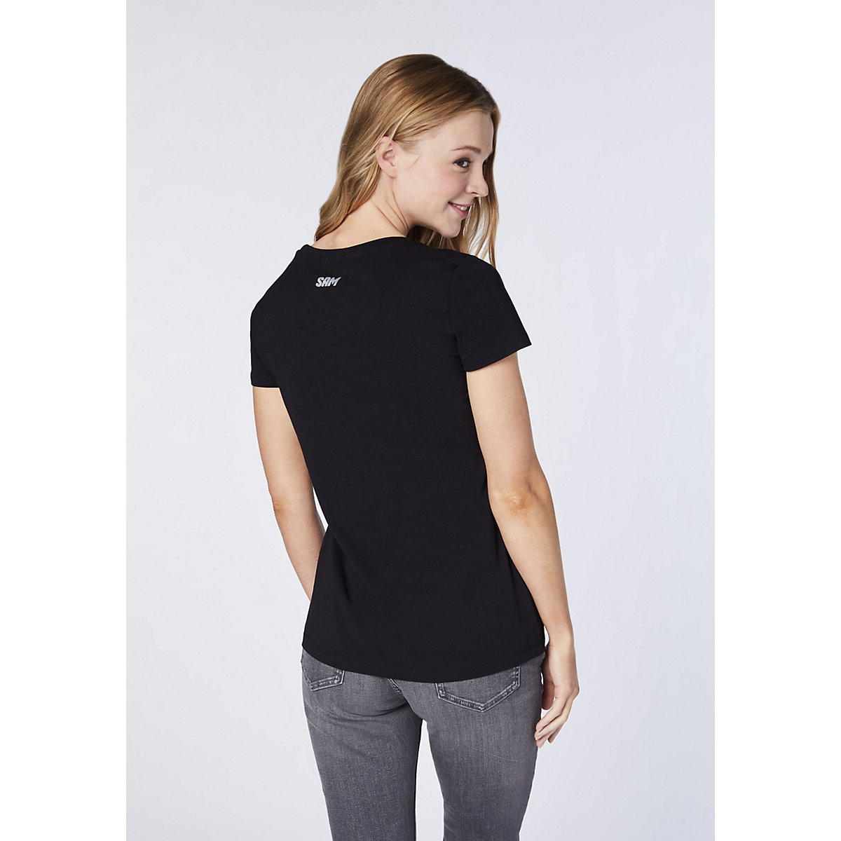 SAM® by UNCLE SAM T-Shirt mit Front 3D-Prägung T-Shirts schwarz