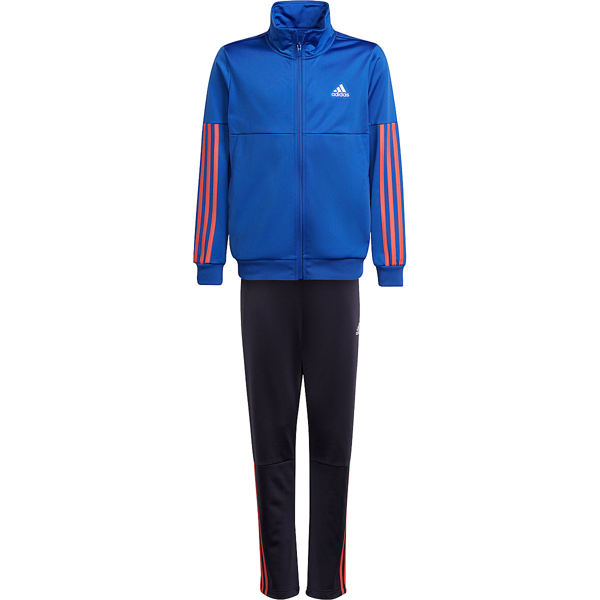 adidas Jogginganzug B TEAM TS für Jungen (recycelt) blau/orange adidas Jogginganzug B TEAM TS für Jungen (recycelt) blau/orange