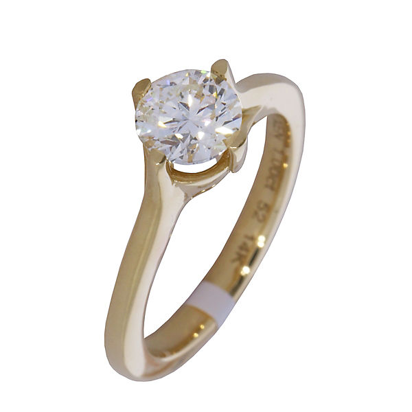 Accessoires Ringe XEN XEN Vision Ring mit Lab Grown Diamond 1 00 ct. 585 Gelbgold Ringe gold