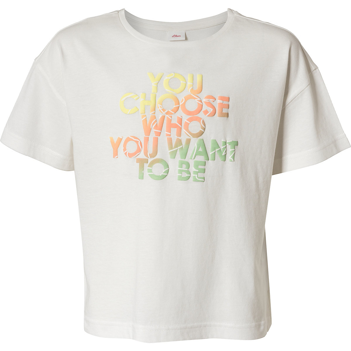 s.Oliver T-Shirt für Mädchen ecru