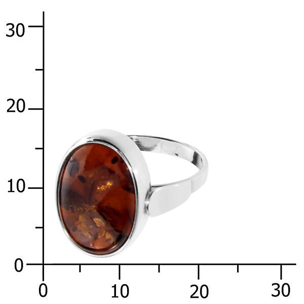 Accessoires Ringe OSTSEE-SCHMUCK Ring - Ulana - Silber 925/000 - Bernstein Ringe silber
