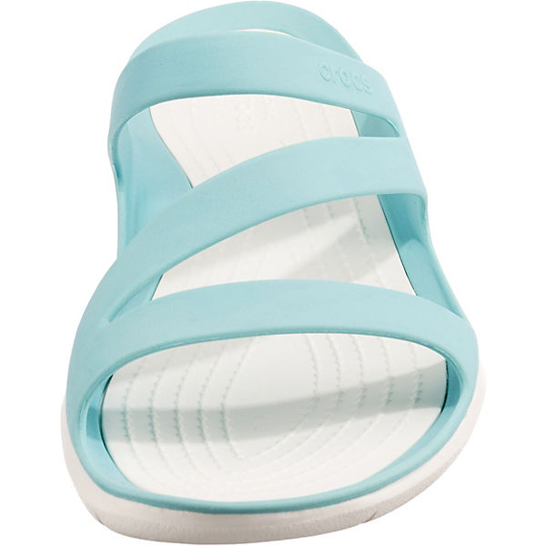 Schuhe Komfort-Pantoletten crocs Swiftwater Sandal W Komfort-Pantoletten hellblau Schuhe Komfort-Pantoletten crocs Swiftwater Sandal W Komfort-Pantoletten hellblau