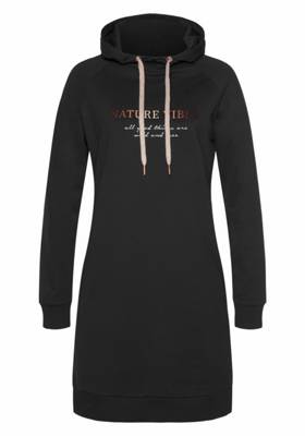 LASCANA Sweatkleid schwarz