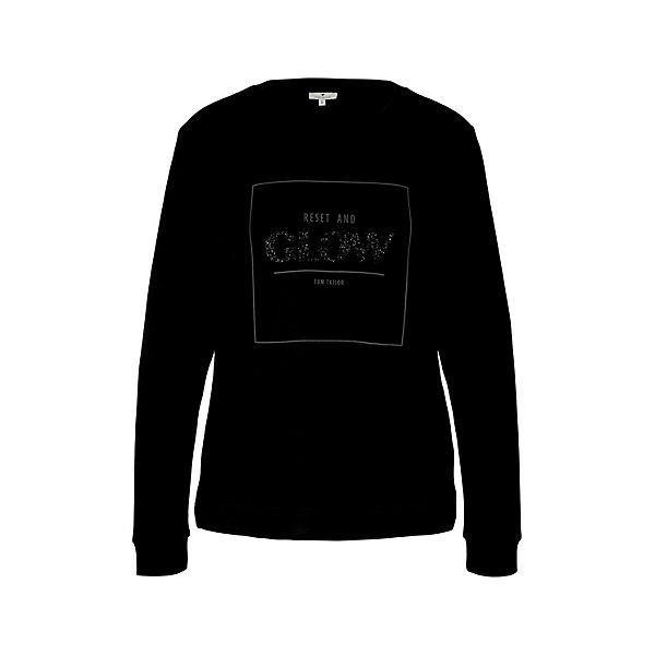 Strick & Sweatshirts Sweatshirt mit Glitzerprint Sweatshirts