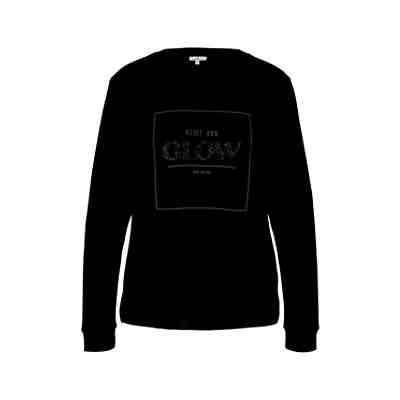 Strick & Sweatshirts Sweatshirt mit Glitzerprint Sweatshirts