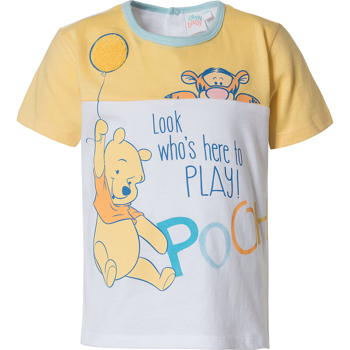Disney Winnie Puuh Disney Winnie Puuh Baby T-Shirt für Jungen gelb/weiß