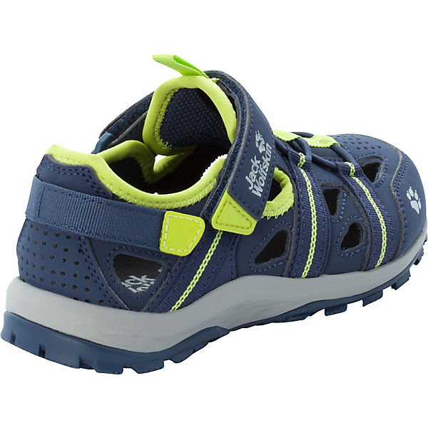 Schuhe Outdoorsandalen Jack Wolfskin Kinder Outdoorsandalen SUN CLIMBER K blau/grün Schuhe Outdoorsandalen Jack Wolfskin Kinder Outdoorsandalen SUN CLIMBER K blau/grün