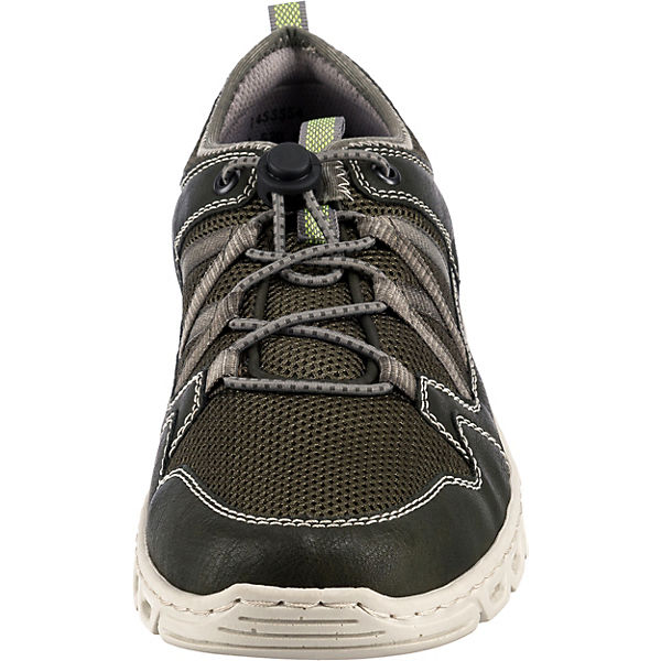 Schuhe Sportliche Halbschuhe rieker Sportliche Halbschuhe grün