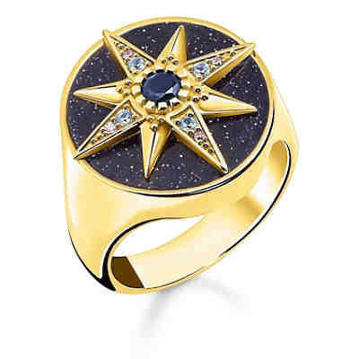Damen-Ring Royalty Stern Goldfarben Ringe