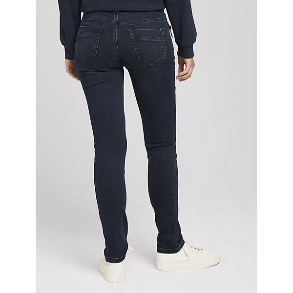 Bekleidung Straight Jeans TOM TAILOR Jeanshosen Alexa Slim Jeans Jeanshosen schwarz Bekleidung Straight Jeans TOM TAILOR Jeanshosen Alexa Slim Jeans Jeanshosen schwarz