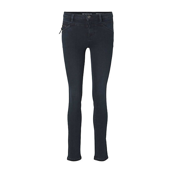 Bekleidung Straight Jeans TOM TAILOR Jeanshosen Alexa Slim Jeans Jeanshosen schwarz Bekleidung Straight Jeans TOM TAILOR Jeanshosen Alexa Slim Jeans Jeanshosen schwarz