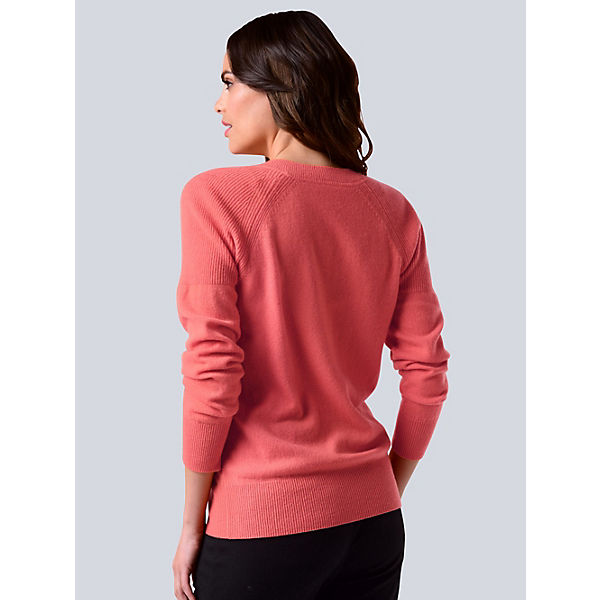 Bekleidung Pullover Alba Moda Pullover aus hochwertiger reiner Kaschmirqualität orange Bekleidung Pullover Alba Moda Pullover aus hochwertiger reiner Kaschmirqualität orange