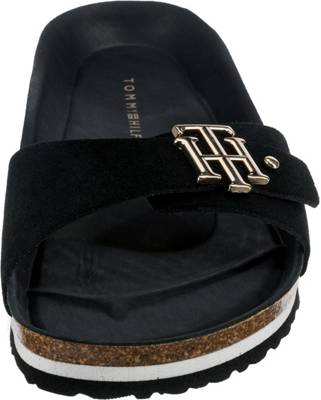 hilfiger pantolette schwarz