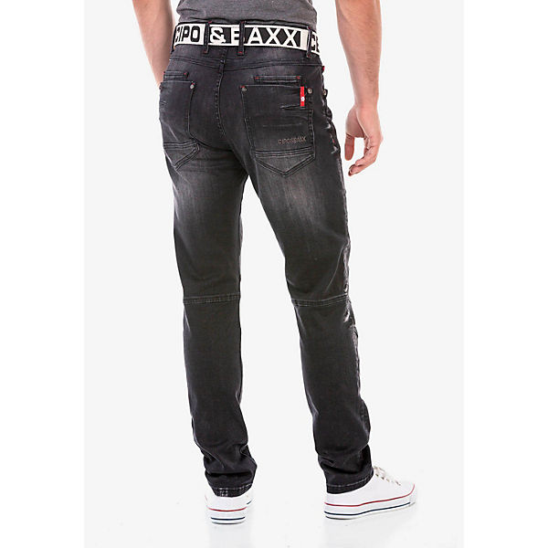 Bekleidung Straight Jeans CIPO & BAXX® Cipo & Baxx Jeans schwarz