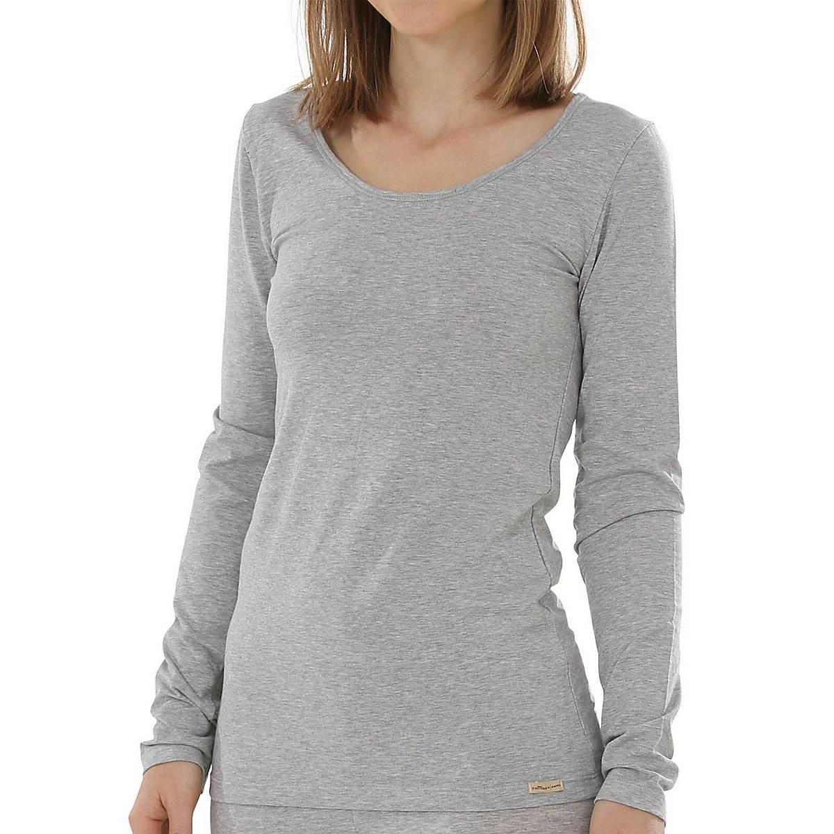 4er Pack Damen Baumwoll Langarm Shirt Unterhemden weiß 4er Pack Damen Baumwoll Langarm Shirt Unterhemden weiß