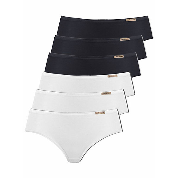 Bekleidung Slips, Panties & Strings 6er Pack Damen Jazzpants aus Baumwolle Panties schwarz/weiß