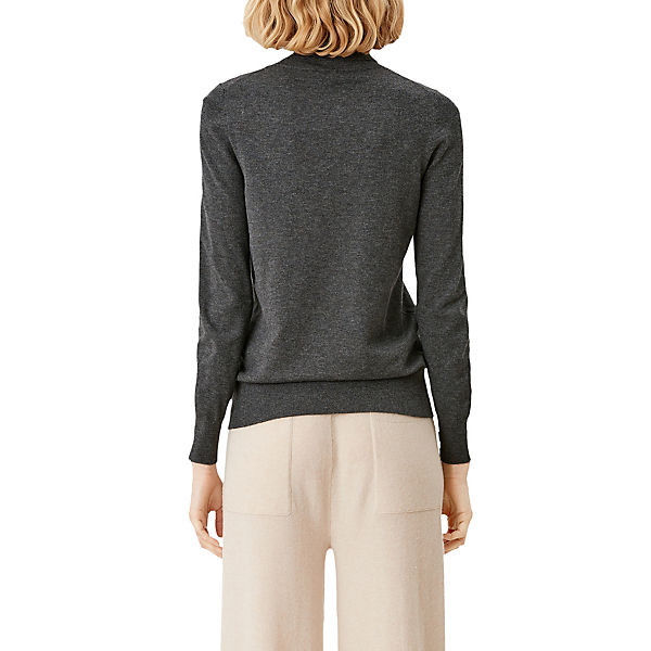 Bekleidung Pullover s.Oliver Pullover mit Rollkragen Pullover grau Bekleidung Pullover s.Oliver Pullover mit Rollkragen Pullover grau