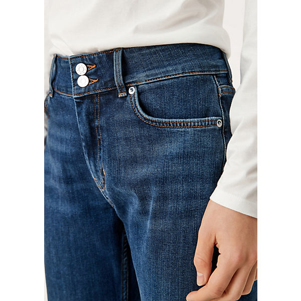 Bekleidung Straight Jeans s.Oliver Regular: Straight leg-Jeans Jeanshosen blau
