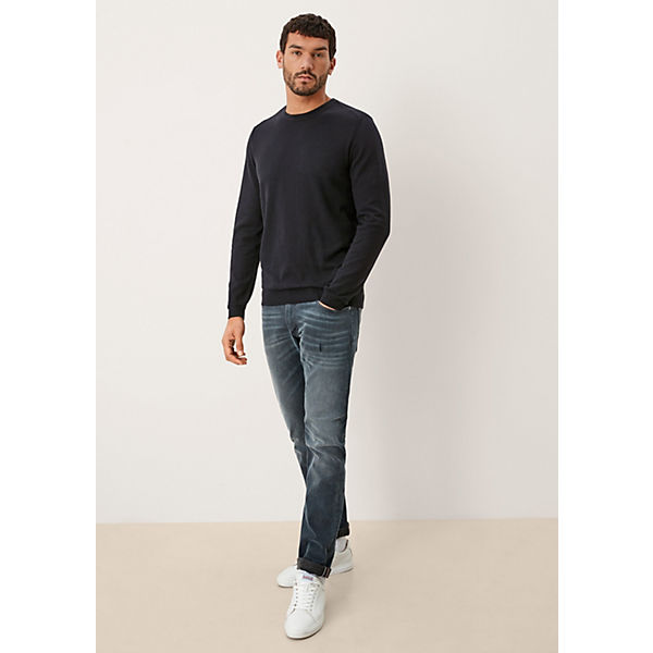 Bekleidung Pullover s.Oliver Feiner Pullover aus Wollmix Pullover schwarz