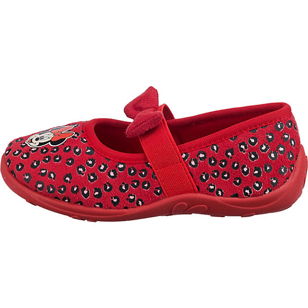 Schuhe Geschlossene Hausschuhe Disney Minnie Mouse Disney Minnie Mouse Hausschuhe für Mädchen rot