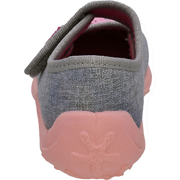 Schuhe Geschlossene Hausschuhe Fischer-Markenschuh Hausschuhe für Mädchen grau